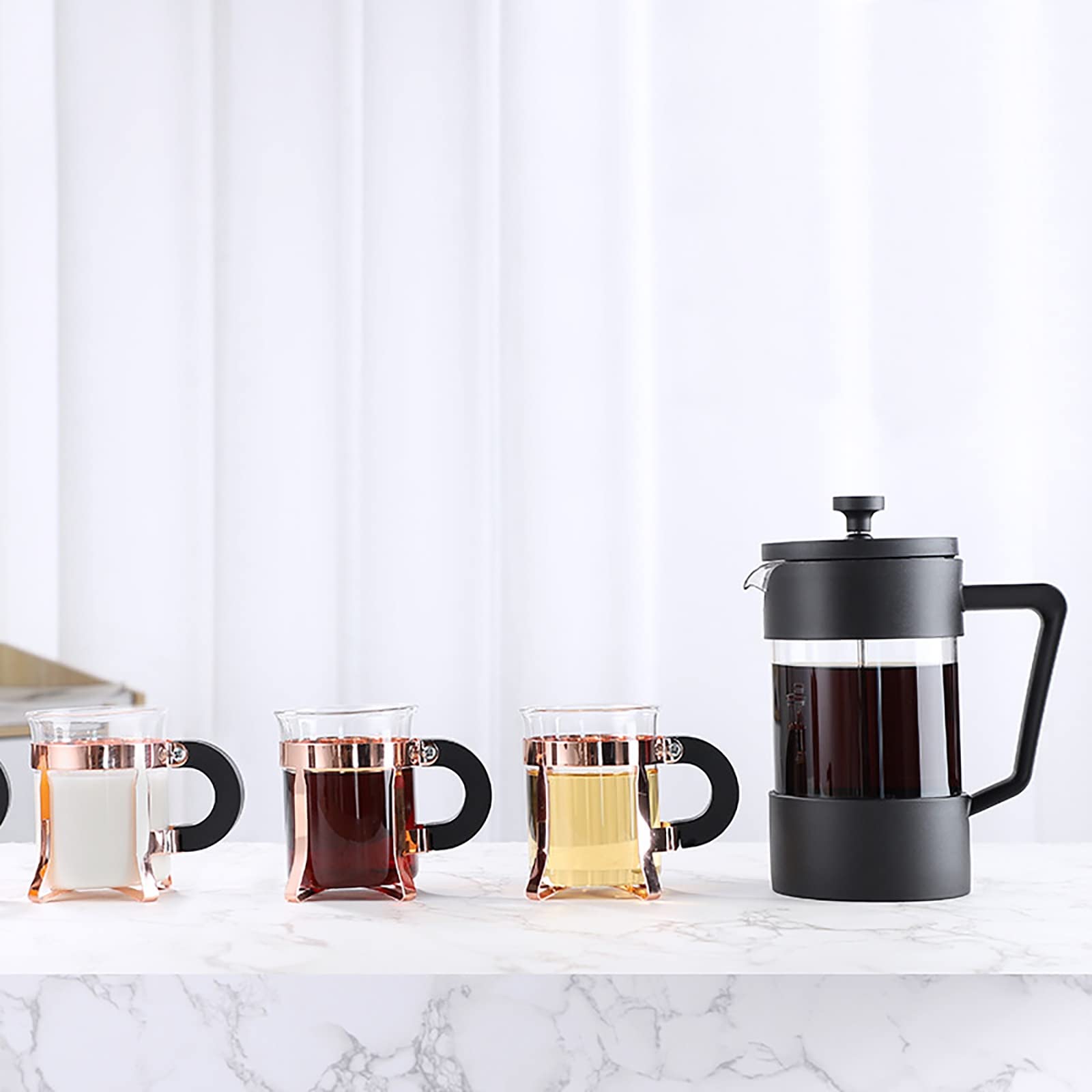 Amazon｜フランス式プレスコーヒーマシン アメリカフレンチプレス